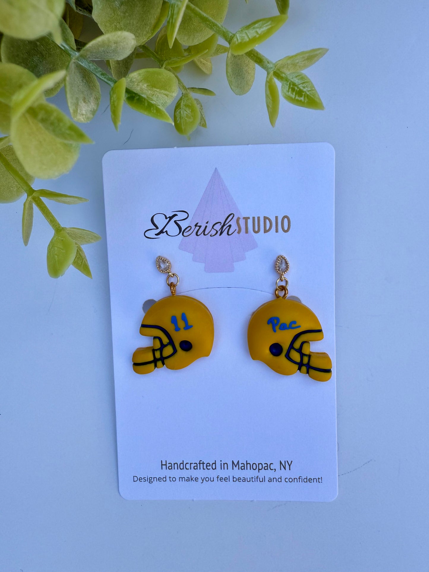 Football Helmet Earrings