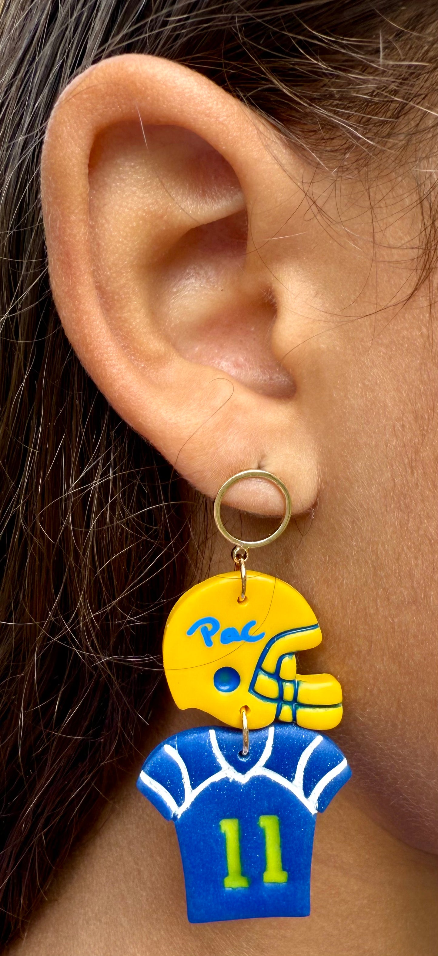 Football Helmet & Jersey Earrings