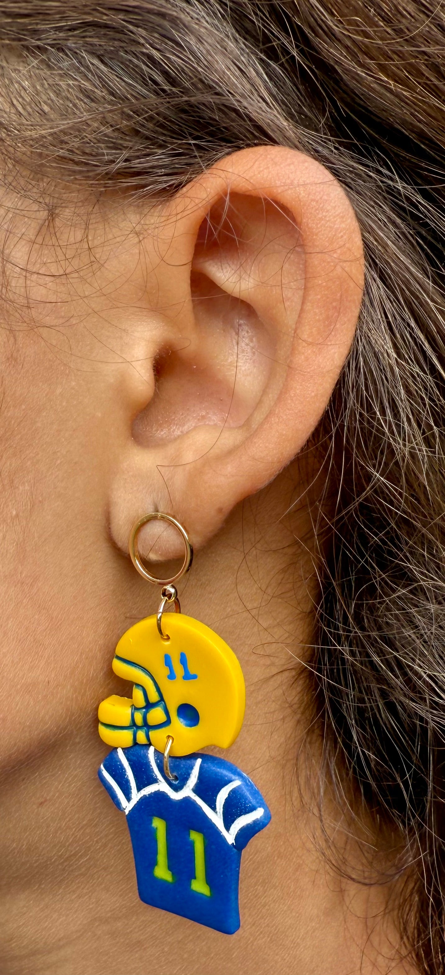 Football Helmet & Jersey Earrings