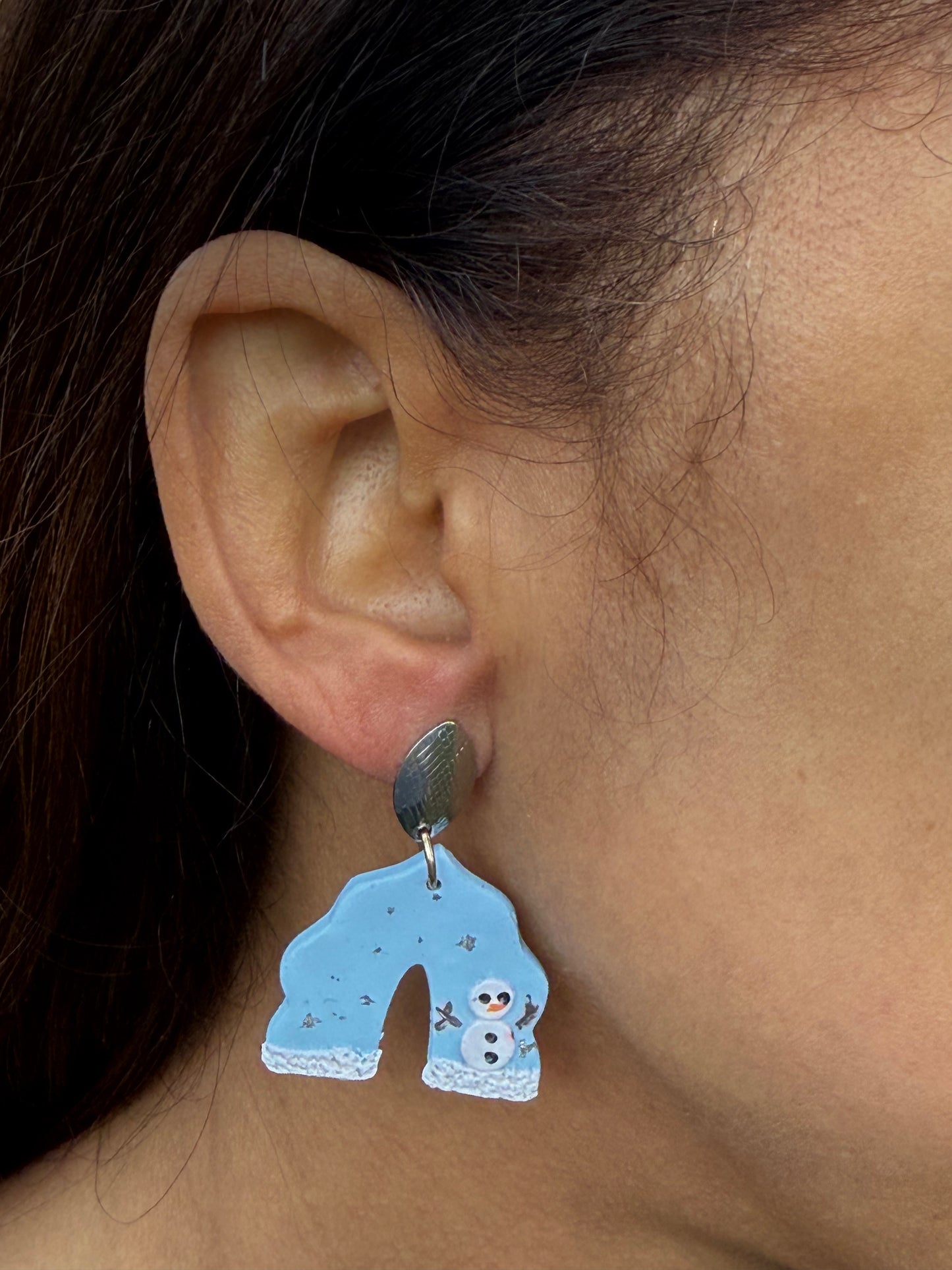 Snowman Earrings