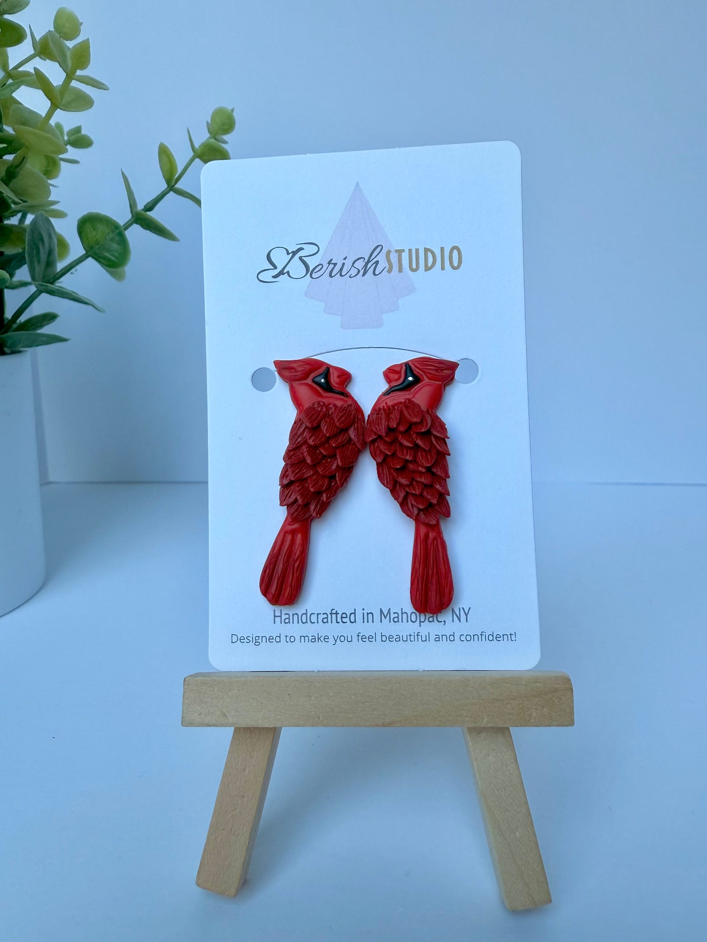 Red Cardinal Earrings