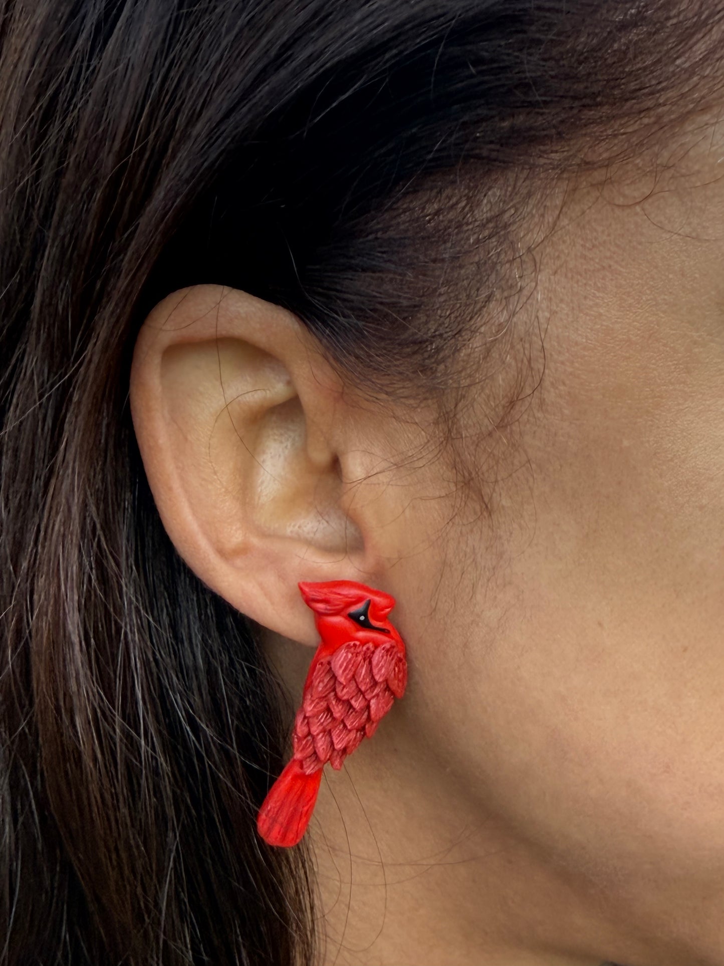Red Cardinal Earrings