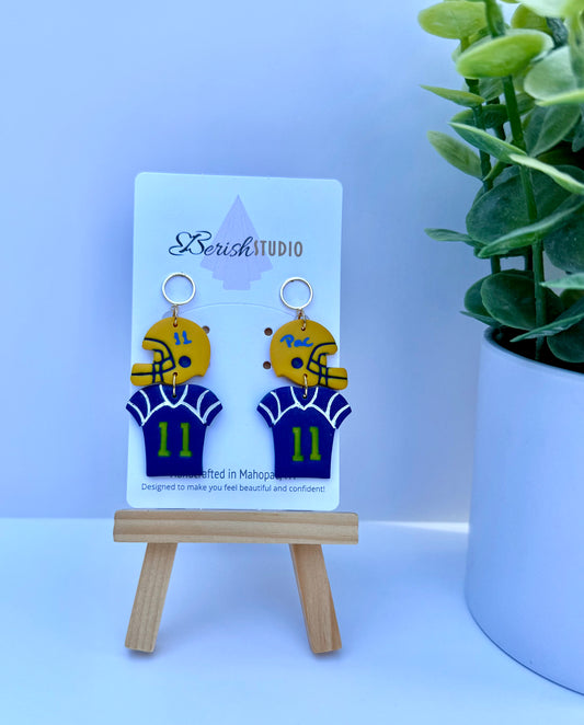 Football Helmet & Jersey Earrings