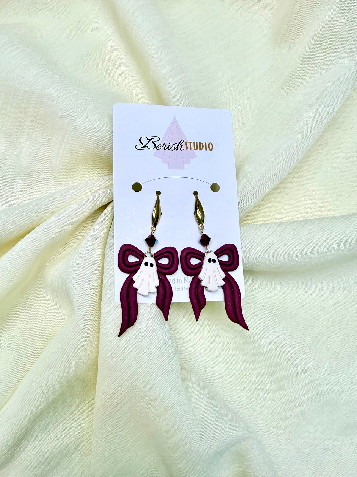 Ghost Earrings with Ribbon
