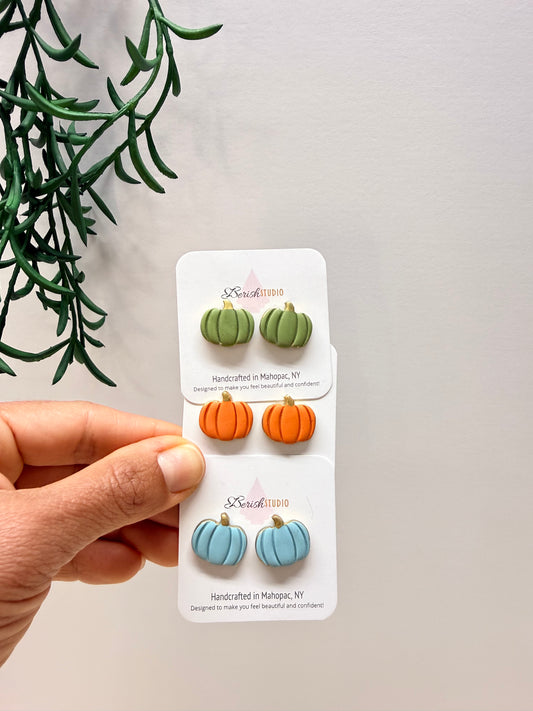 Small Pumpkin Stud Earrings