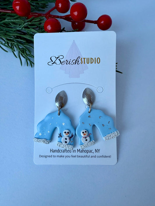 Snowman Earrings
