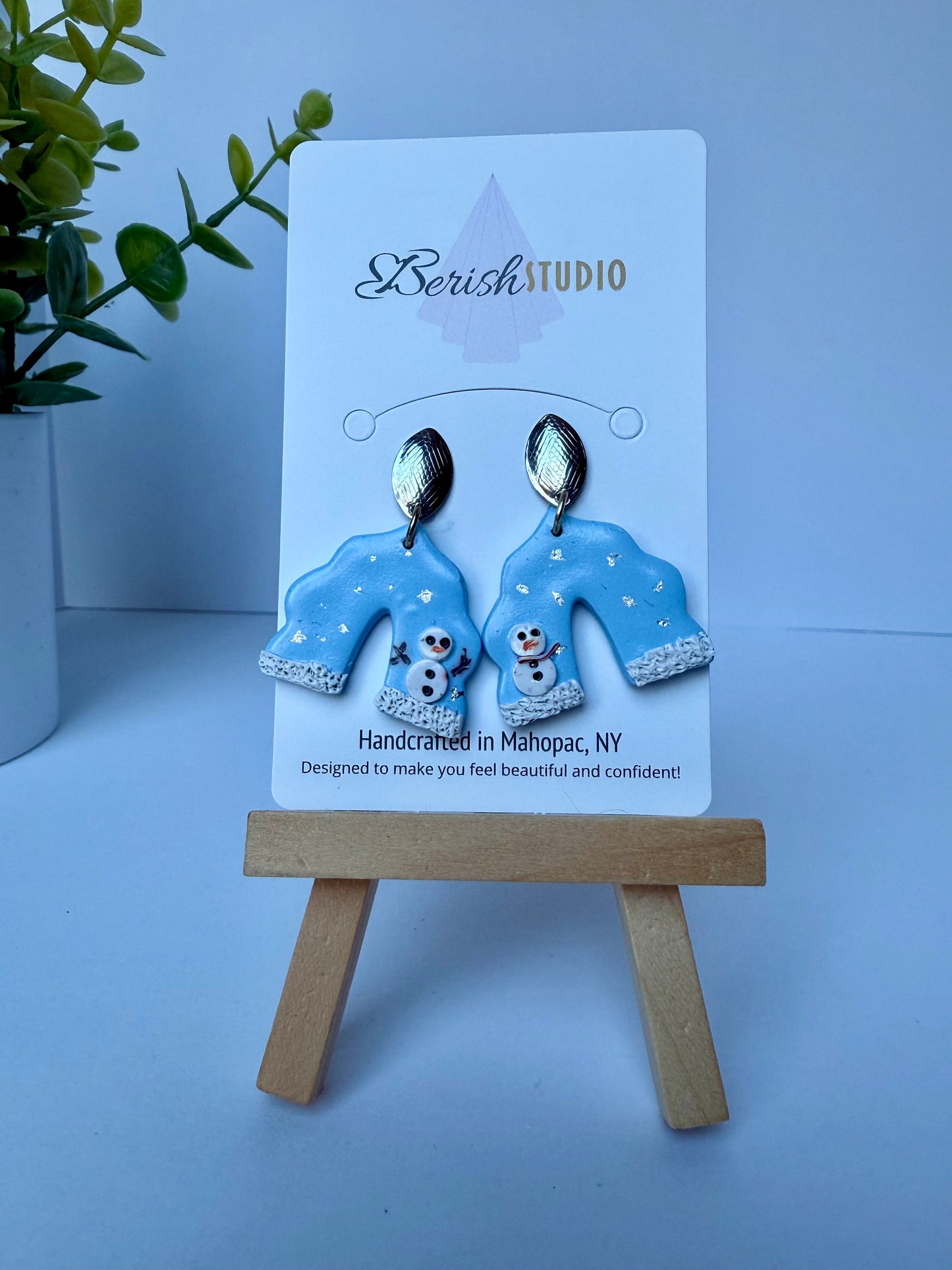 Snowman Earrings